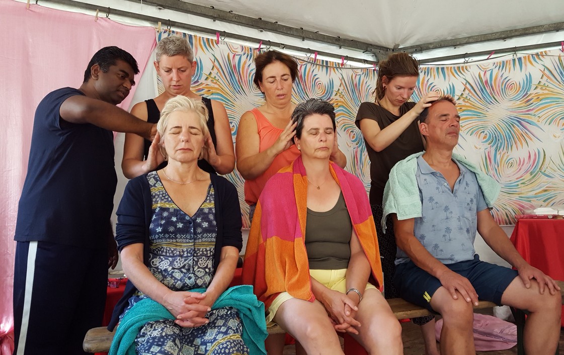 Ma hoofdmassage zomer